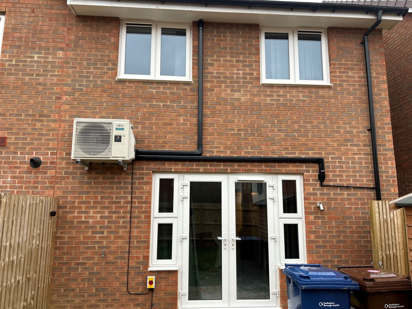 Domestic multi-split air conditioning with tidy external pipework, Tewkesbury